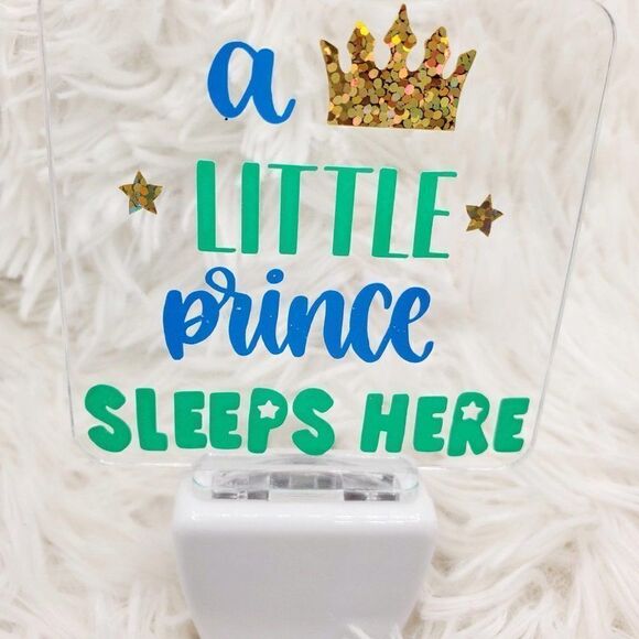 Prince OR Princess Night Light, Nursery Night Light - Picture 2 of 12